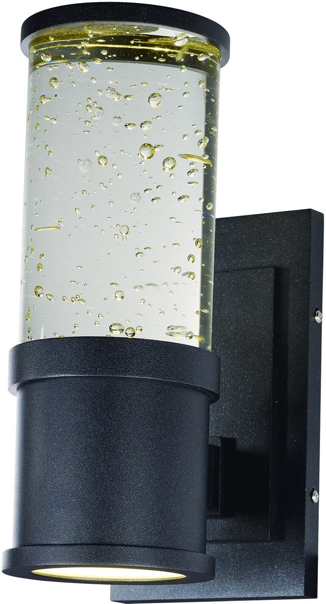 11H Pillar LED Outdoor Wall Light - 2 Pack, Galaxy Black Finish - Perfect for Patio, Garden, and Porch Lighting