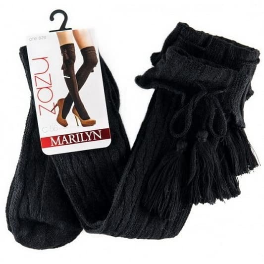 Marilyn Over The Knee High Socks - Cable Knit Boot Leg Warmers Stockings for Women - Winter Fashion & European Style - Perfect for Cold Weather, Outfits with Boots and Layered Looks