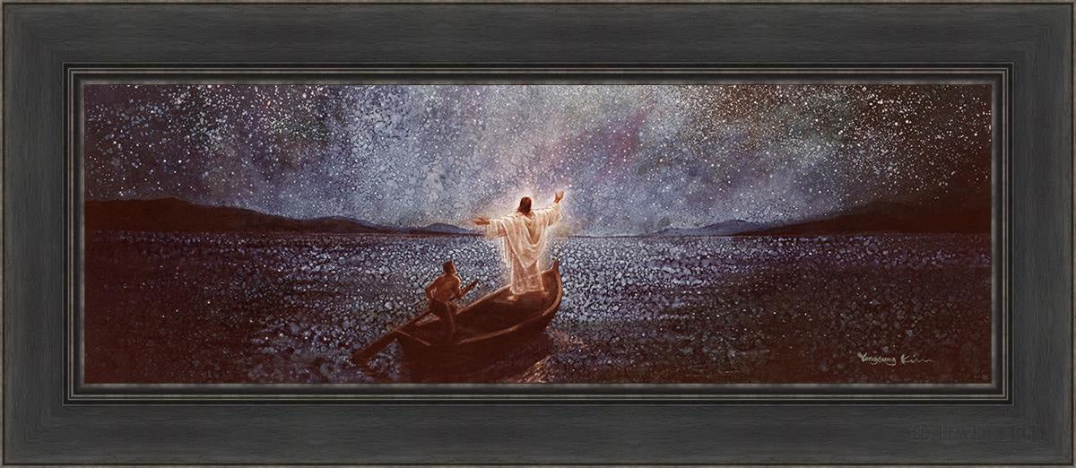 Calm And Stars By Yongsung Kim - Beautiful Celestial Wall Art for Home & Office Decor - Perfect for Bedroom, Living Room, Meditation Space