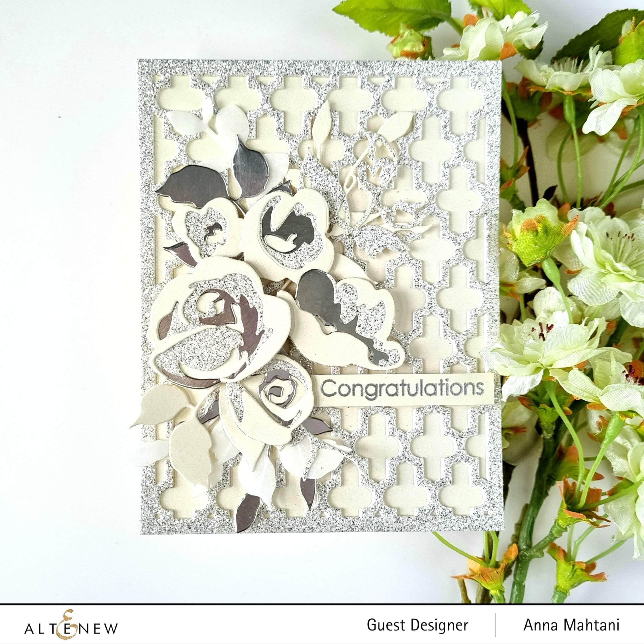Glitter Cardstock Paper Set - Dazzling Diamond Pattern for Scrapbooking, Card Making & DIY Crafts - 50 Sheets Premium Metallic Card Stock for Invitations, Greeting Cards, Party Decorations