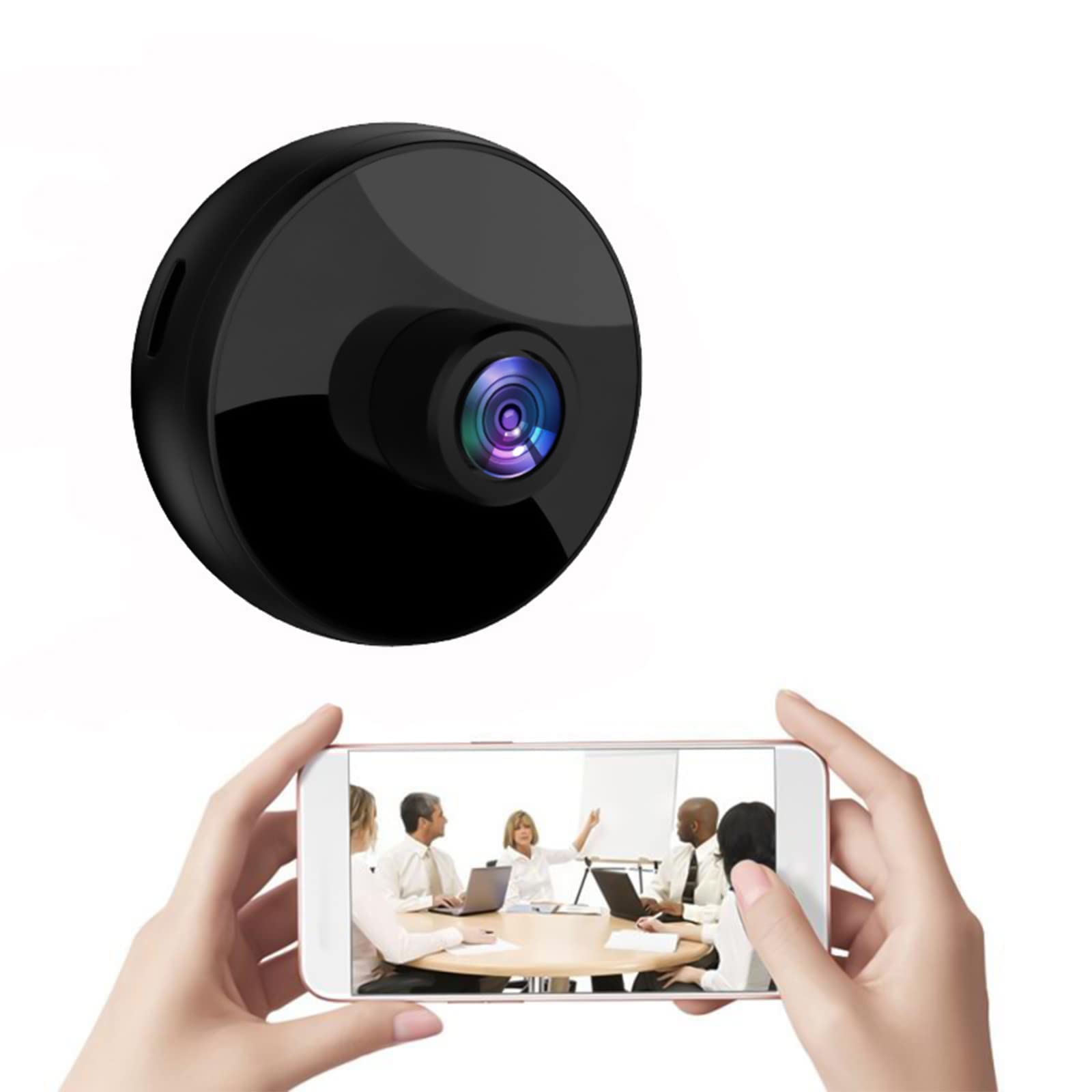 Upgraded 1080P Mini WiFi Security Camera with Motion Detection - 120°/150° Wide Angle, Clear Night Vision, 2.4G WiFi - Tiny Nanny Cam for Home, Office, Baby Monitoring & Pet Watching