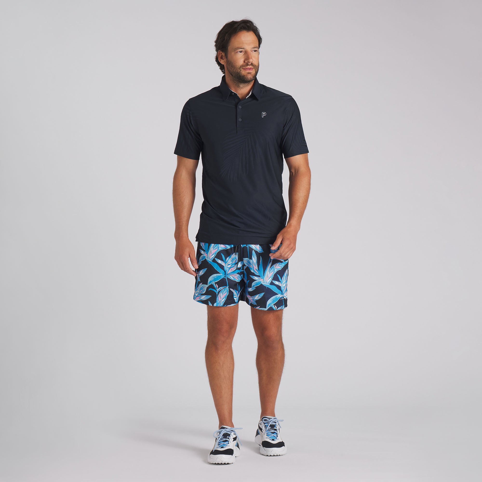 **Puma x PTC Jacquard Golf Polo Shirt for Men – Breathable & Stylish Performance Golf Wear – Perfect for Golf Courses & Casual Outings**
