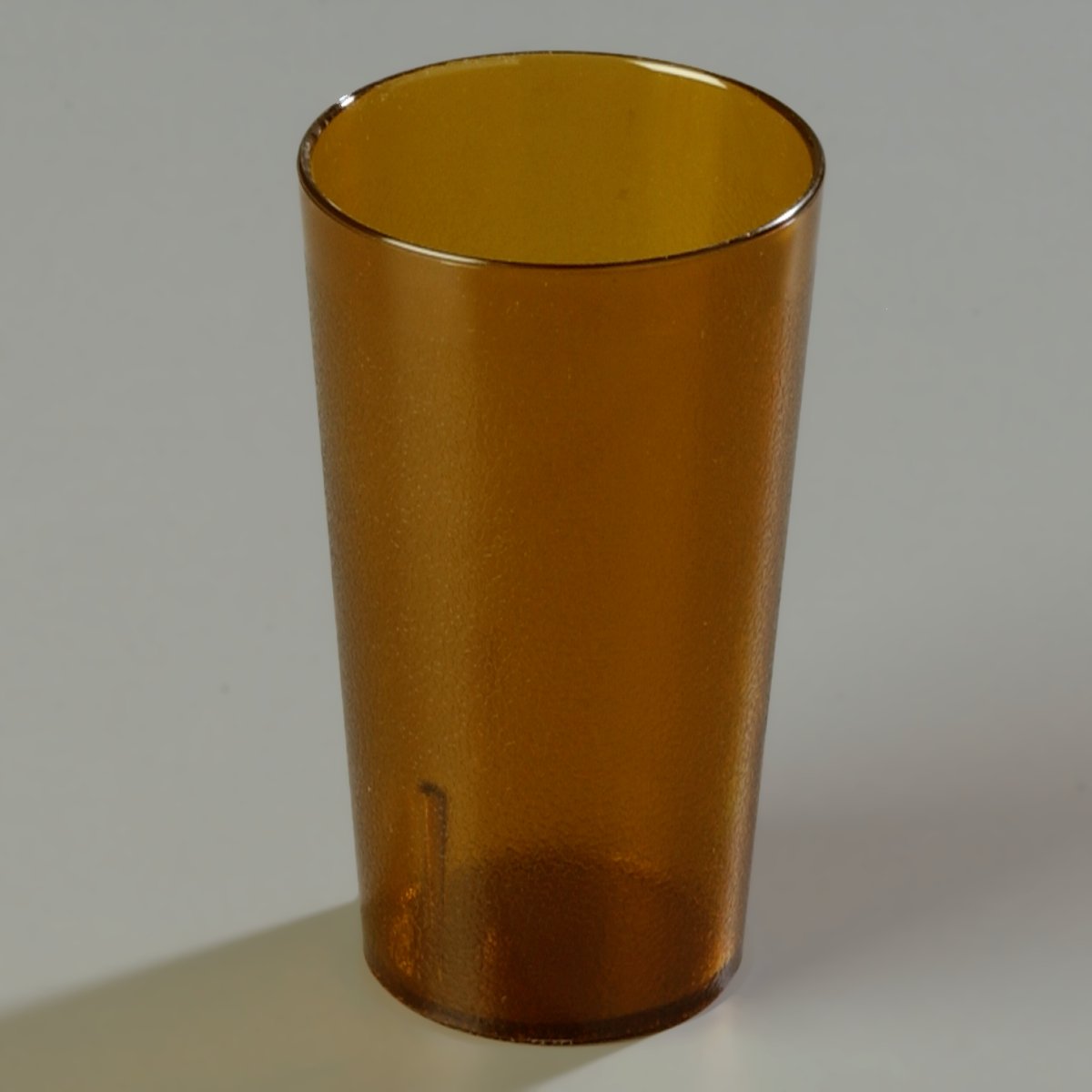 Carlisle FoodService 16 oz Amber Plastic Tumbler - Stackable, Pebbled Exterior for Restaurants, Catering & Kitchens - Durable & BPA-Free (Pack of 72) - Perfect for Beverage Service, Cafeterias, and Outdoor Events