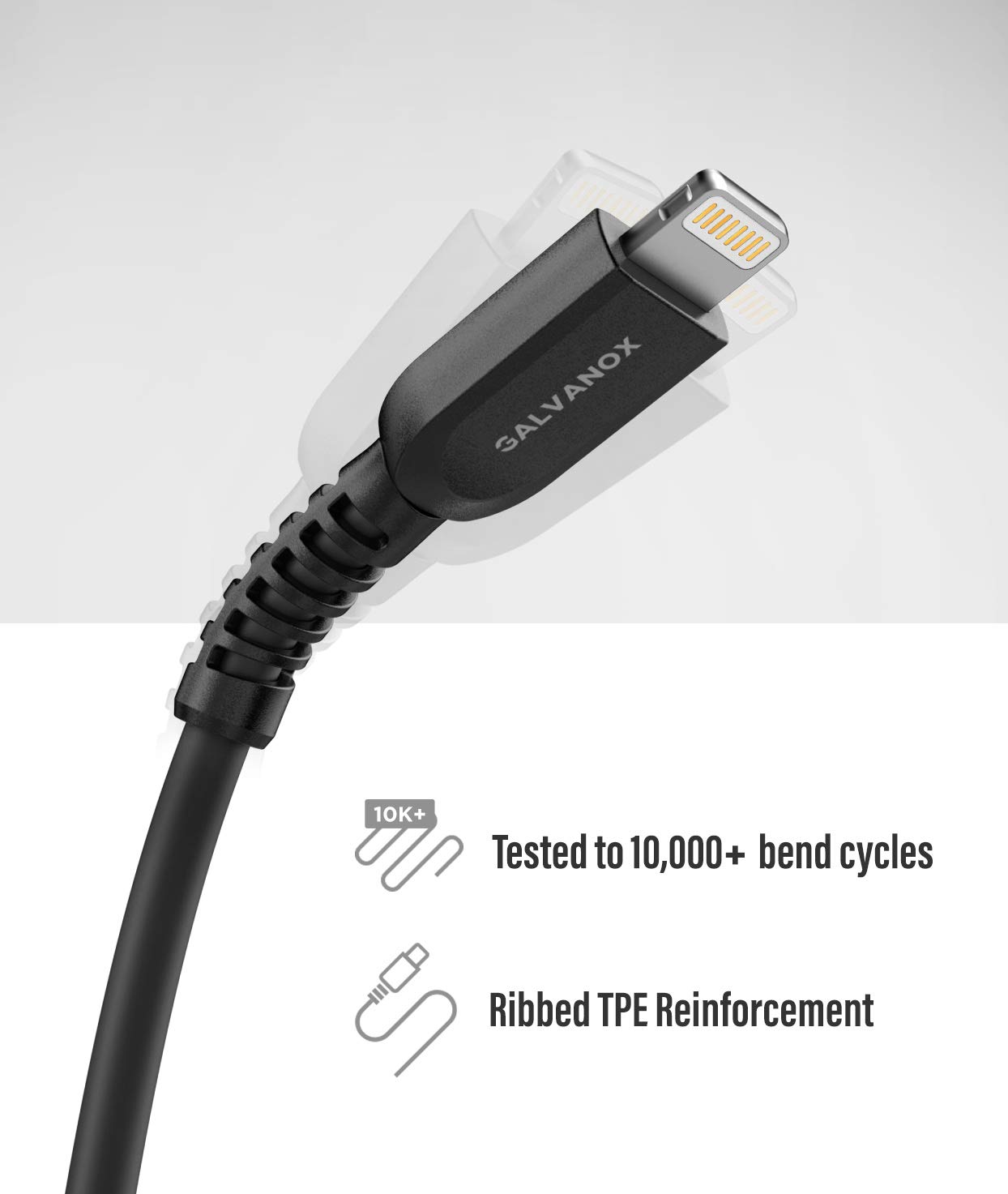 Galvanox MFi Certified Fast iPhone Charger - 18W USB-C Wall Plug & Lightning Cable - Rapid Charging for iPhone 14/13/12/11 Pro Max - Perfect for Home, Office & Travel Charging Needs
