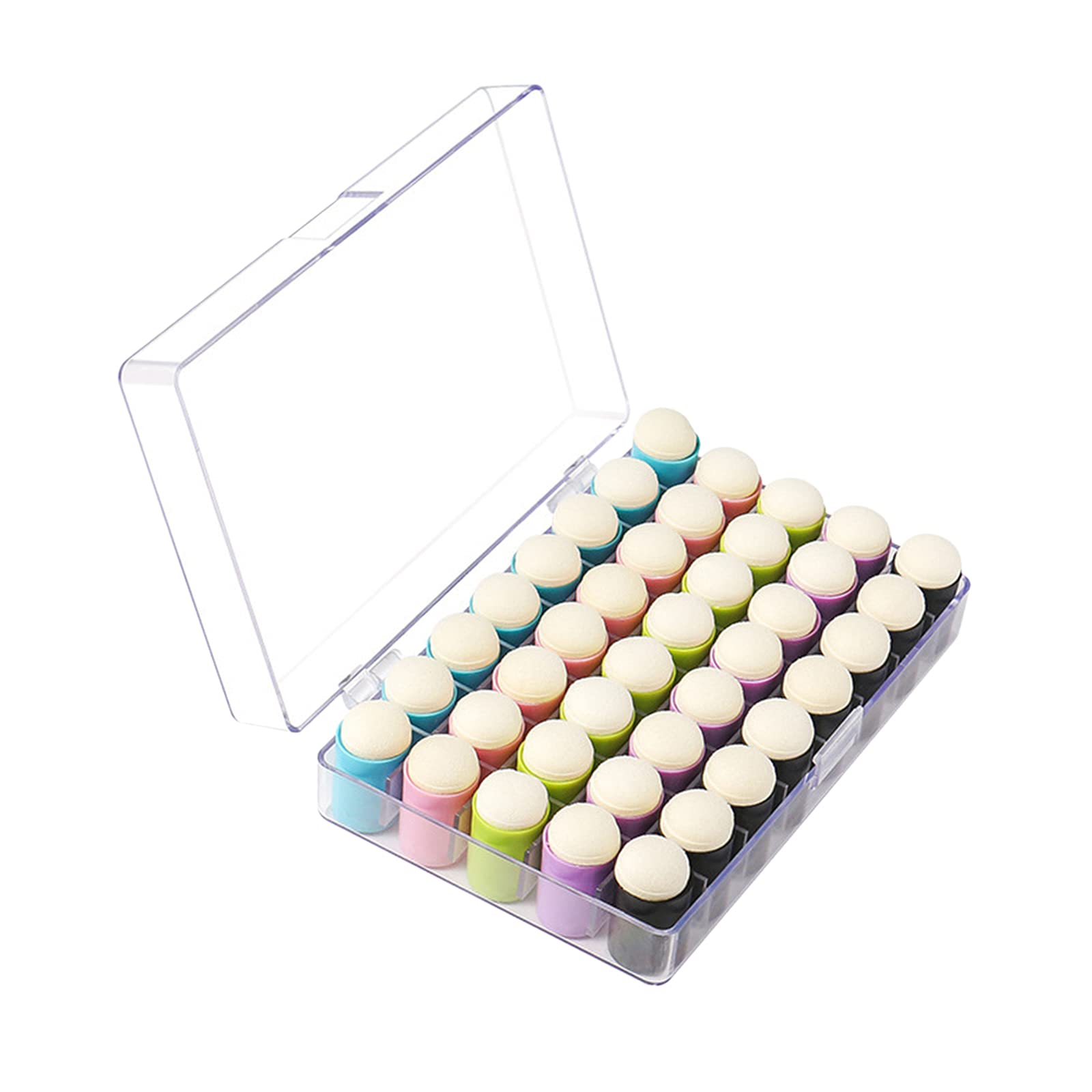 Harayaa 40-Piece Sponge Daubers Set for Crafting, Drawing, Ink Stamping & Chalk Art - Perfect for DIY Projects, Scrapbooking & Card Making