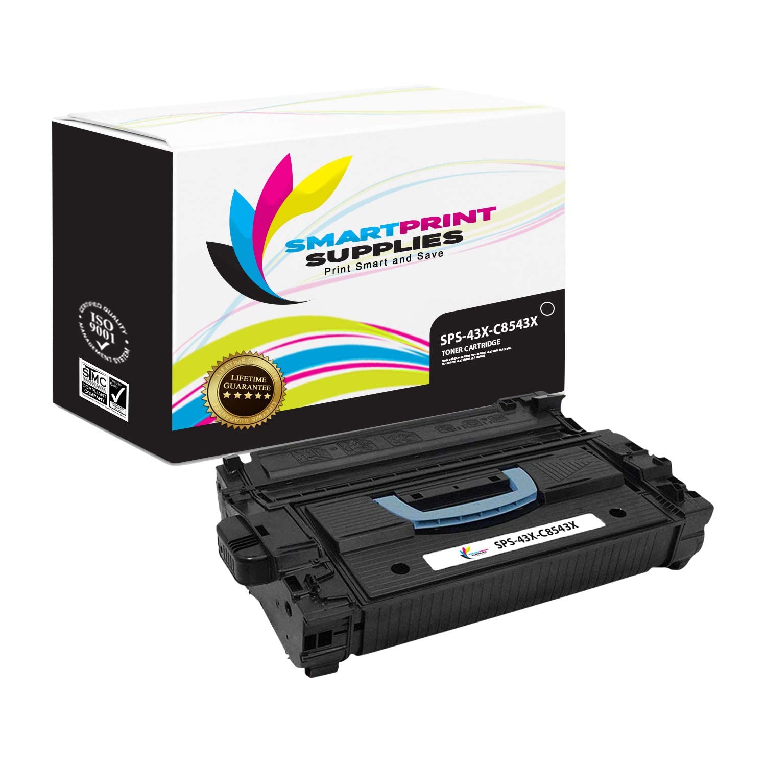 High Yield Black Toner Cartridge Replacement for HP 9000 Printers (43X C8543X) - 30,000 Page Capacity | Compatible with Office & Home Printing Needs