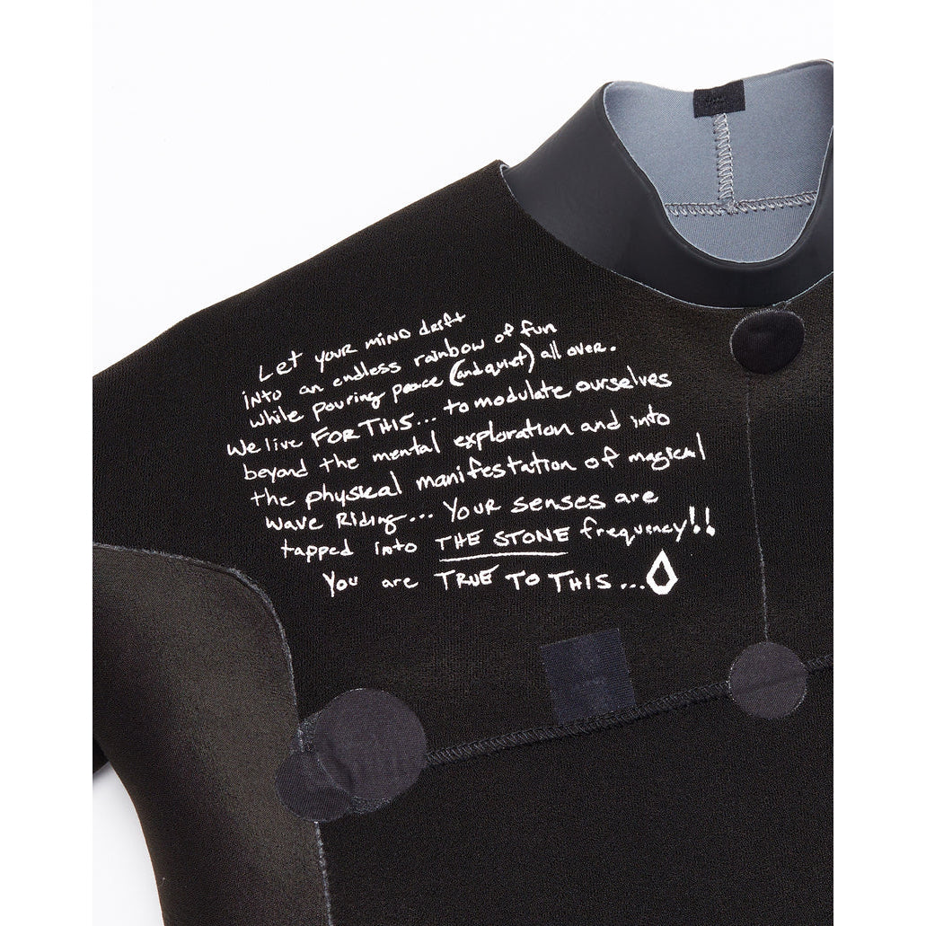 Volcom Modulator 2mm Big Boys Chest Zip Long Sleeve Springsuit Wetsuit - Charcoal for Surfing, Swimming & Water Sports
