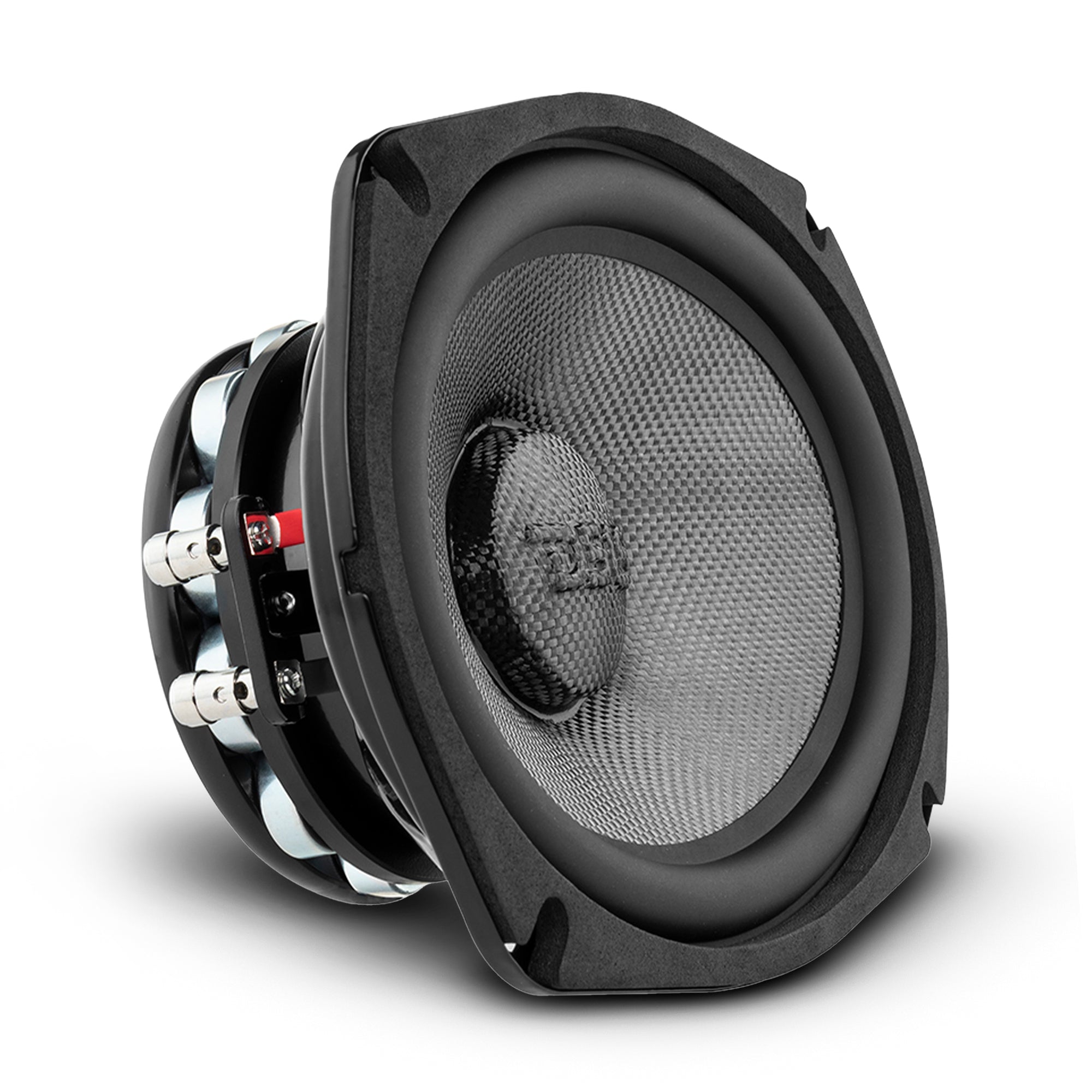 PRO 6x9 Neodymium Carbon Fiber Water-Resistant Mid Bass Loudspeaker - 300W RMS, 4 Ohm - Perfect for Car Audio Systems & Marine Applications