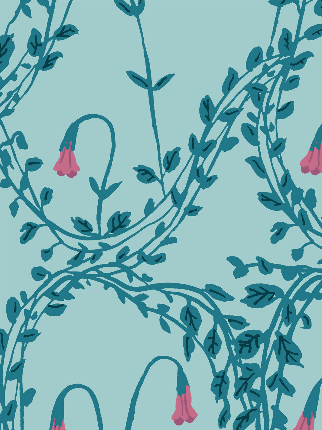 Linnea Wallpaper by Sarah Jessica Parker - Sky Blue Floral Design - Perfect for Living Room, Bedroom & Nursery Decor