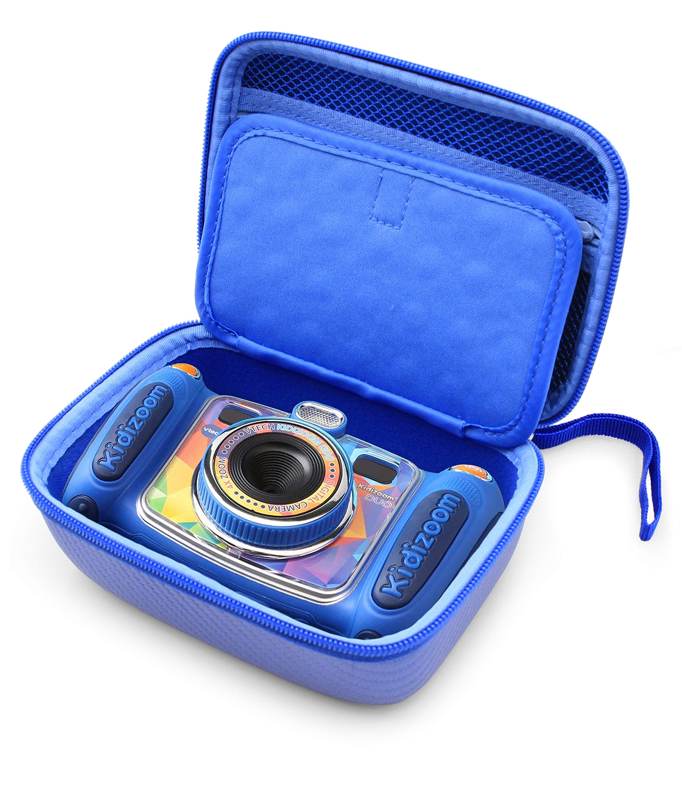 CASEMATIX Blue Protective Camera Case for Kidizoom Camera Pix Plus & Dragon Touch Instant Print Camera - Durable Kids Camera Storage Bag - Perfect for Travel, School & Birthday Gifts