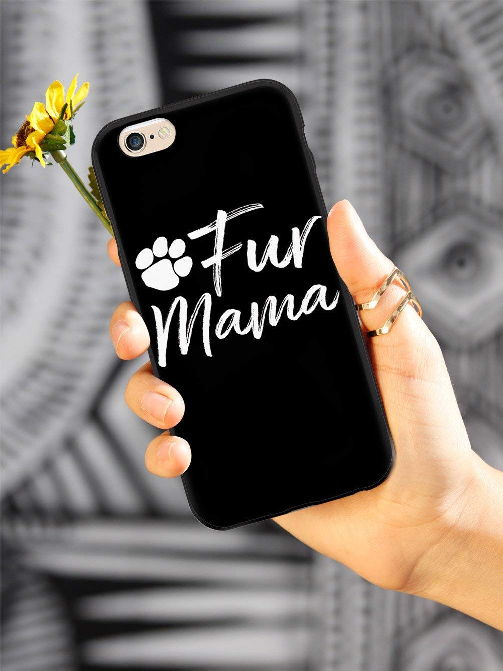 3D Textured Protective Phone Case for Apple iPhone Xs Max - Inspired Cases - Fur Mama Design - Shockproof & Scratch Resistant Cover - Perfect for Everyday Use, Travel & Outdoor Activities