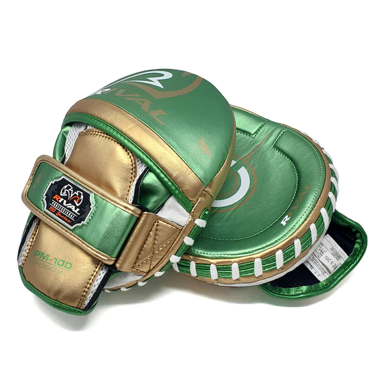 RIVAL RPM100 Professional Punch Mitts - Premium Boxing Training Pads for MMA, Kickboxing & Fitness Workouts - Ideal for Coaches, Fighters & Home Gym Use