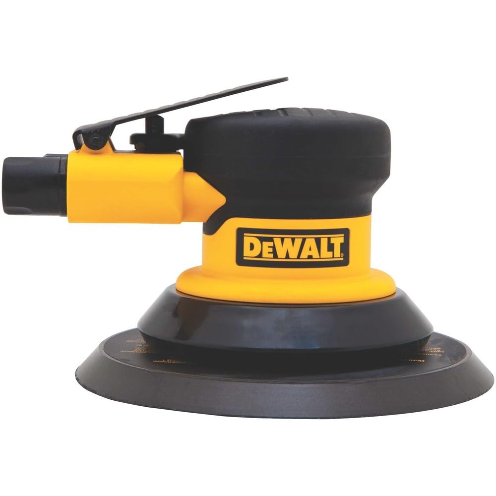 DEWALT DWMT70781L Professional Pneumatic Air Sander - 12,000 RPM Palm Sander for Woodworking, Auto Body Repair & Metal Polishing - Ideal for DIY Projects & Professional Use