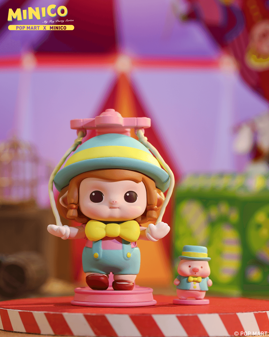 POP MART Minico My Toy Party Series Blind Box Collectible Figures - Cute Mini Vinyl Toys for Display & Gifts | Perfect for Party Favors, Desk Decor & Anime Collections