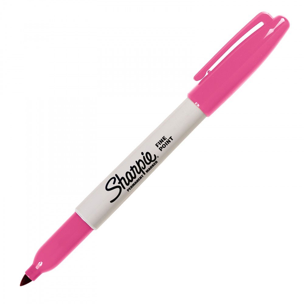 Sharpie Fine Point Permanent Marker - Pink Fine Tip for Metal, Paper, Plastic - Long Lasting Ink for Office, School & DIY Projects (Multicolor Pack)