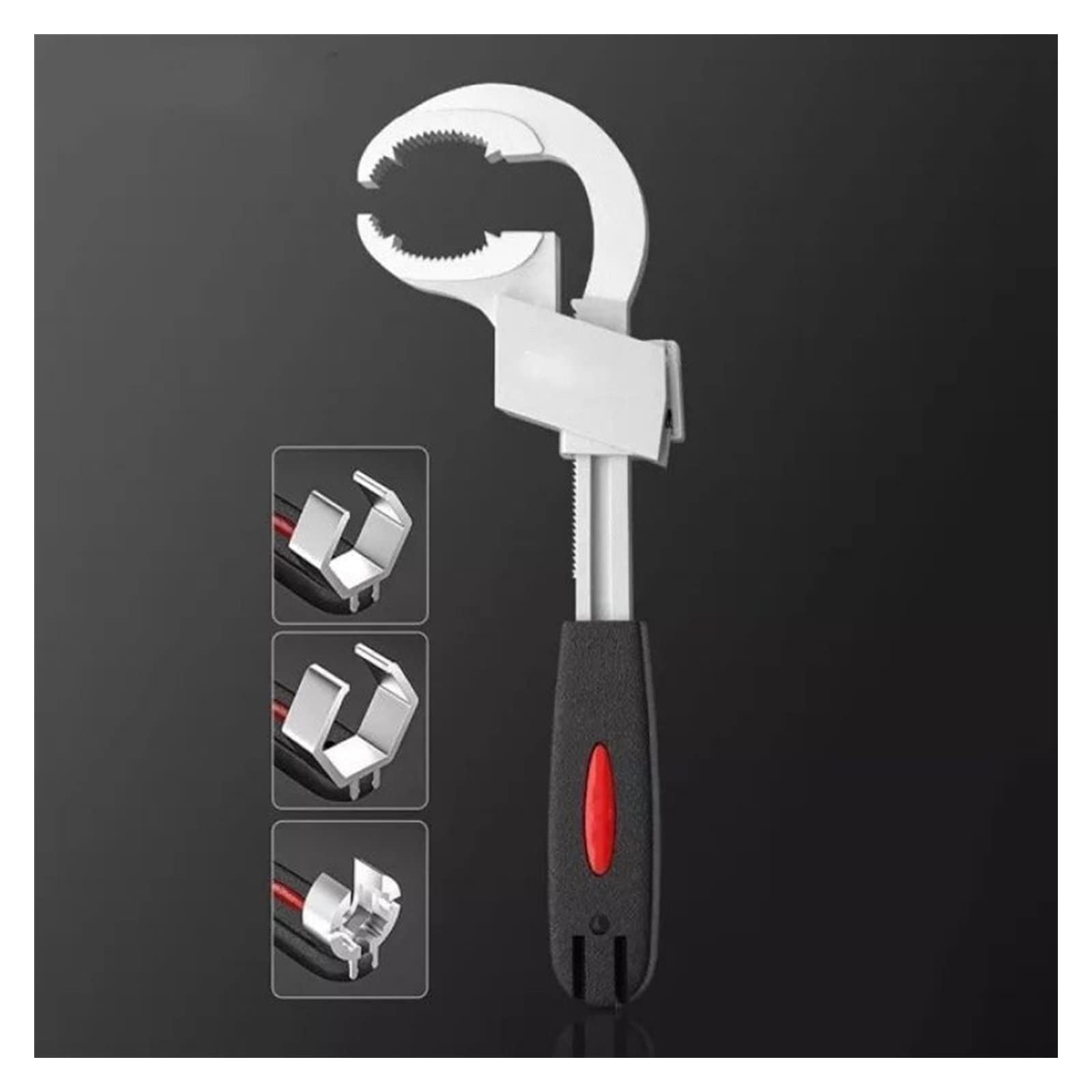 XADITON Adjustable Wrench Set - 3-Piece Multifunctional Aluminum Alloy Spanner for Plumbing, Bathroom Repair & DIY Projects - Universal Open End Water Pipe Wrench - Perfect for Home Maintenance & Professional Use