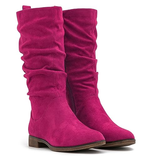 Suede Hot Pink