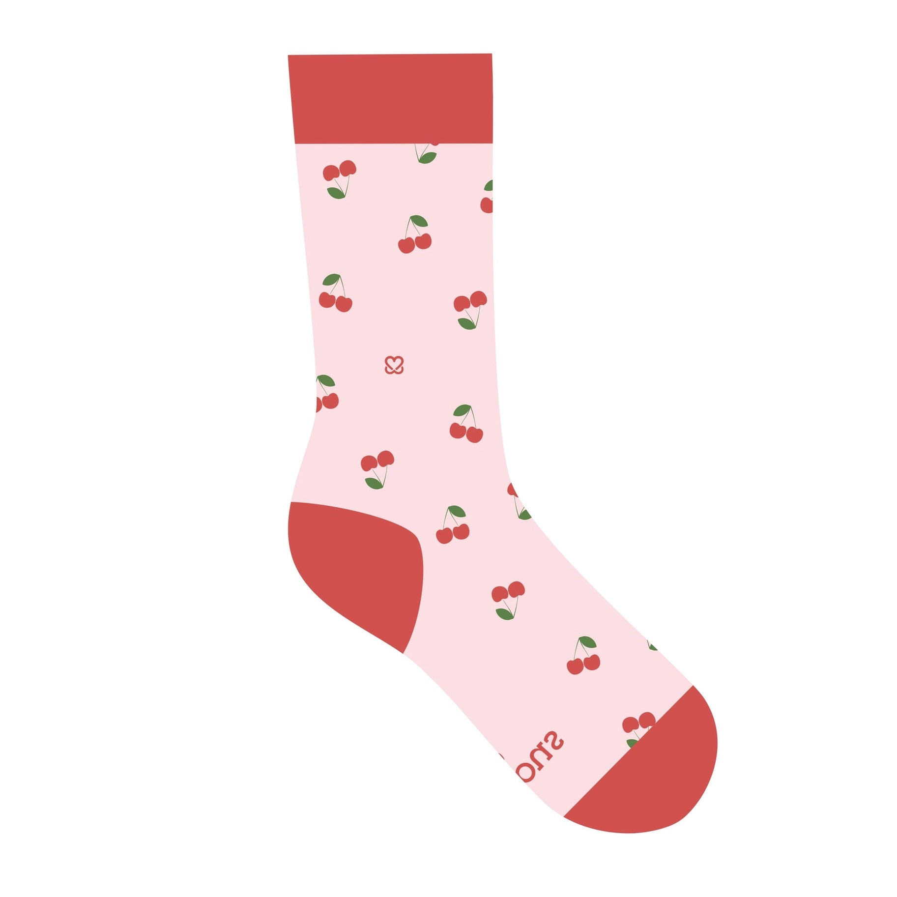 Self-Check Support Socks - Cherry Edition | Comfortable & Breathable for Daily Wear & Health Monitoring