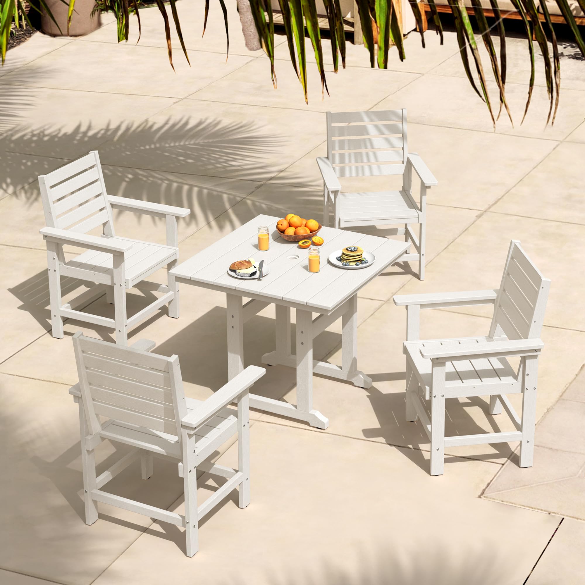 Square Outdoor Dining Table for 4 - 35