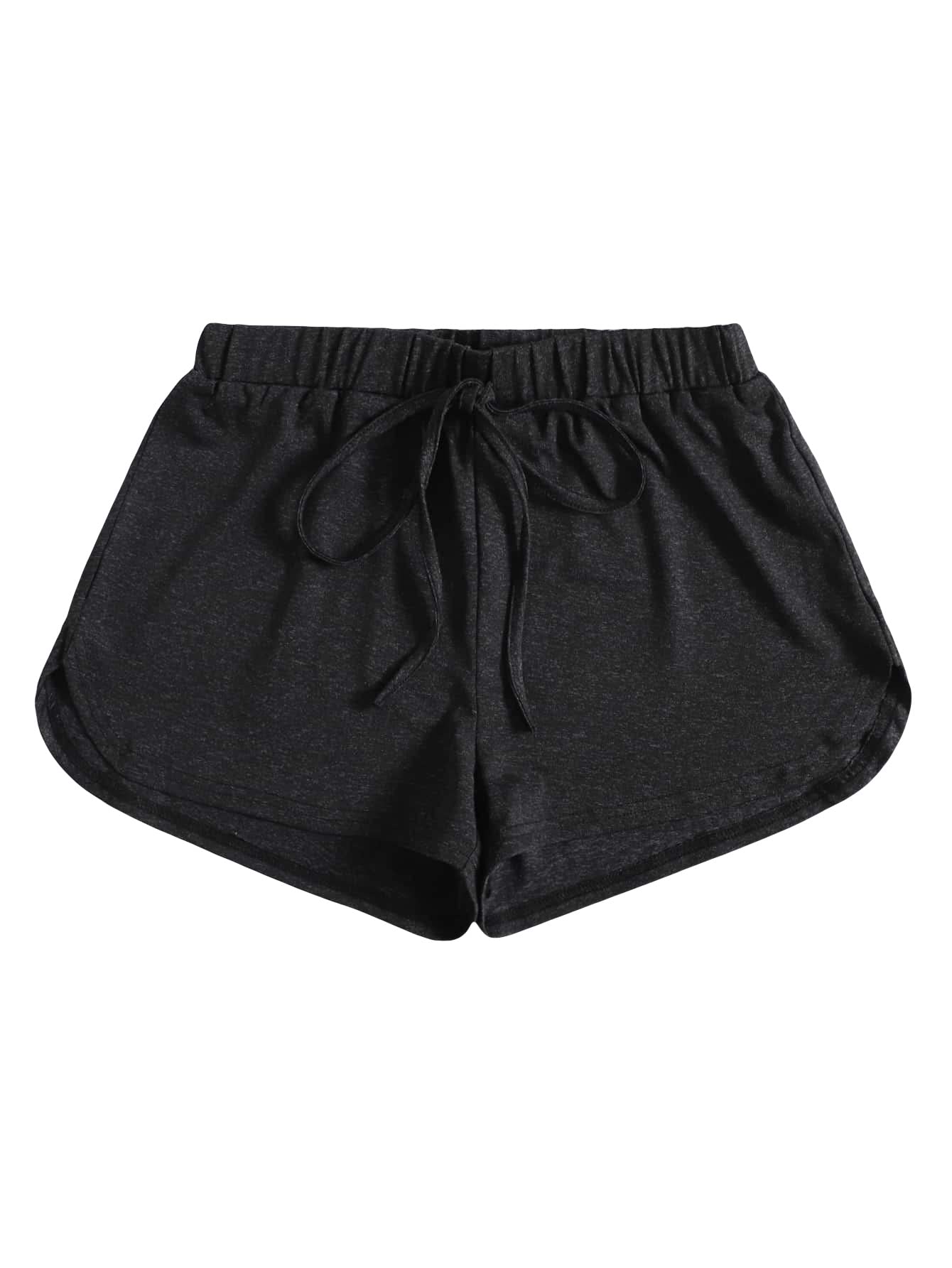 MakeMeChic Women's High-Waisted Workout Running Shorts with Drawstring - Breathable Gym Yoga Athletic Shorts for Women - Perfect for Running, Training & Casual Wear