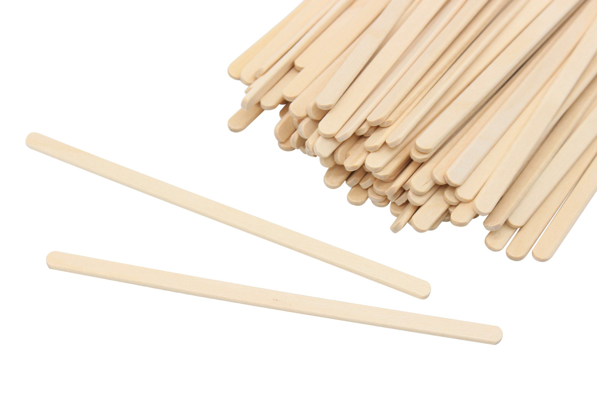 Eco-Friendly Disposable Wooden Coffee Stir Sticks - 5.5 Inch, 200 Pcs - Perfect for Coffee Shops, Offices & Home Use