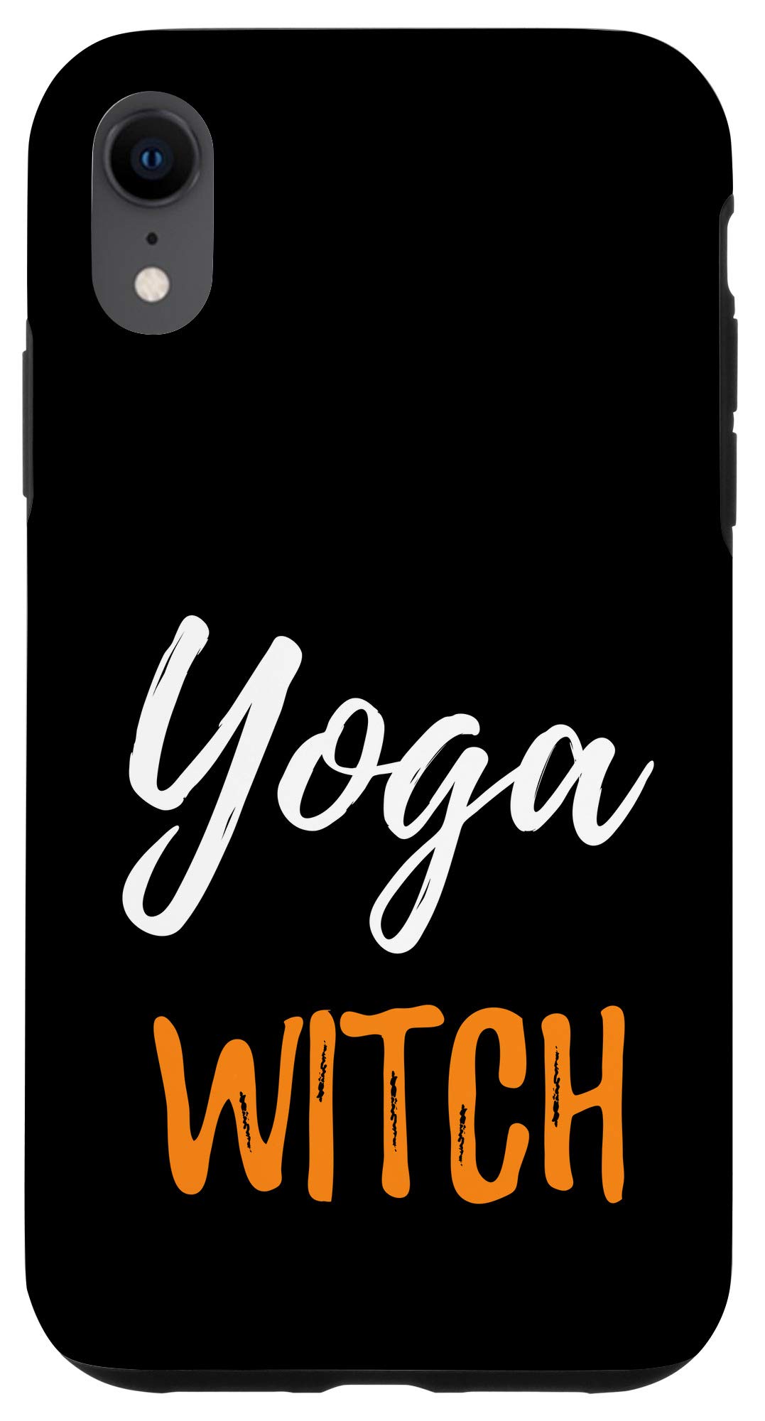 Funny iPhone XR Yoga Witch Phone Case - Spiritual Meditation Halloween Cover for Women & Men - Perfect for Yoga Classes, Halloween Parties & Witchcraft Enthusiasts