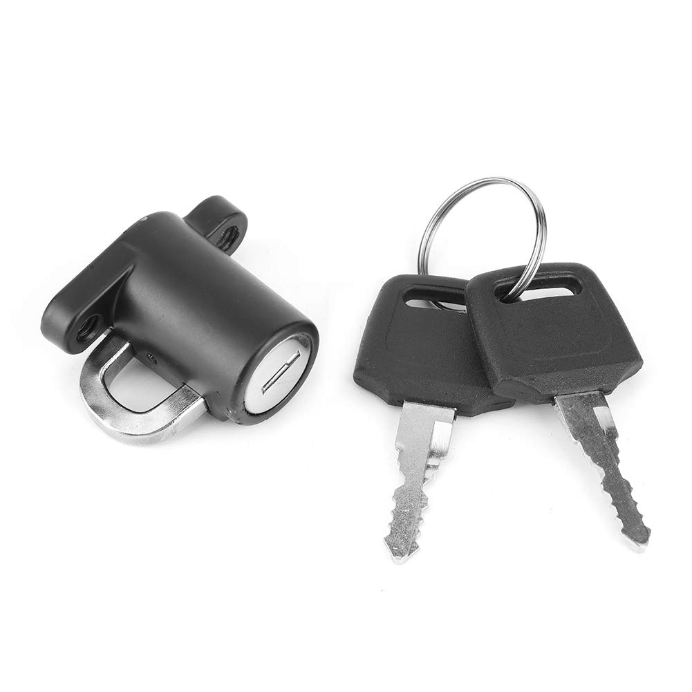 Universal Motorcycle Helmet Lock with 2 Keys - Secure Helmet Hanger Hook Kit for Motorbike, Bike & Scooter - Perfect for Parking, Travel & Outdoor Riding Protection