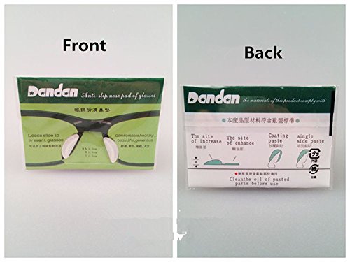 Non-Slip Silicone Nose Pads for Glasses - Soft Comfortable Eyewear Nose Pads for TR90 & Optical Frames - Perfect for Reading, Working & Daily Wear