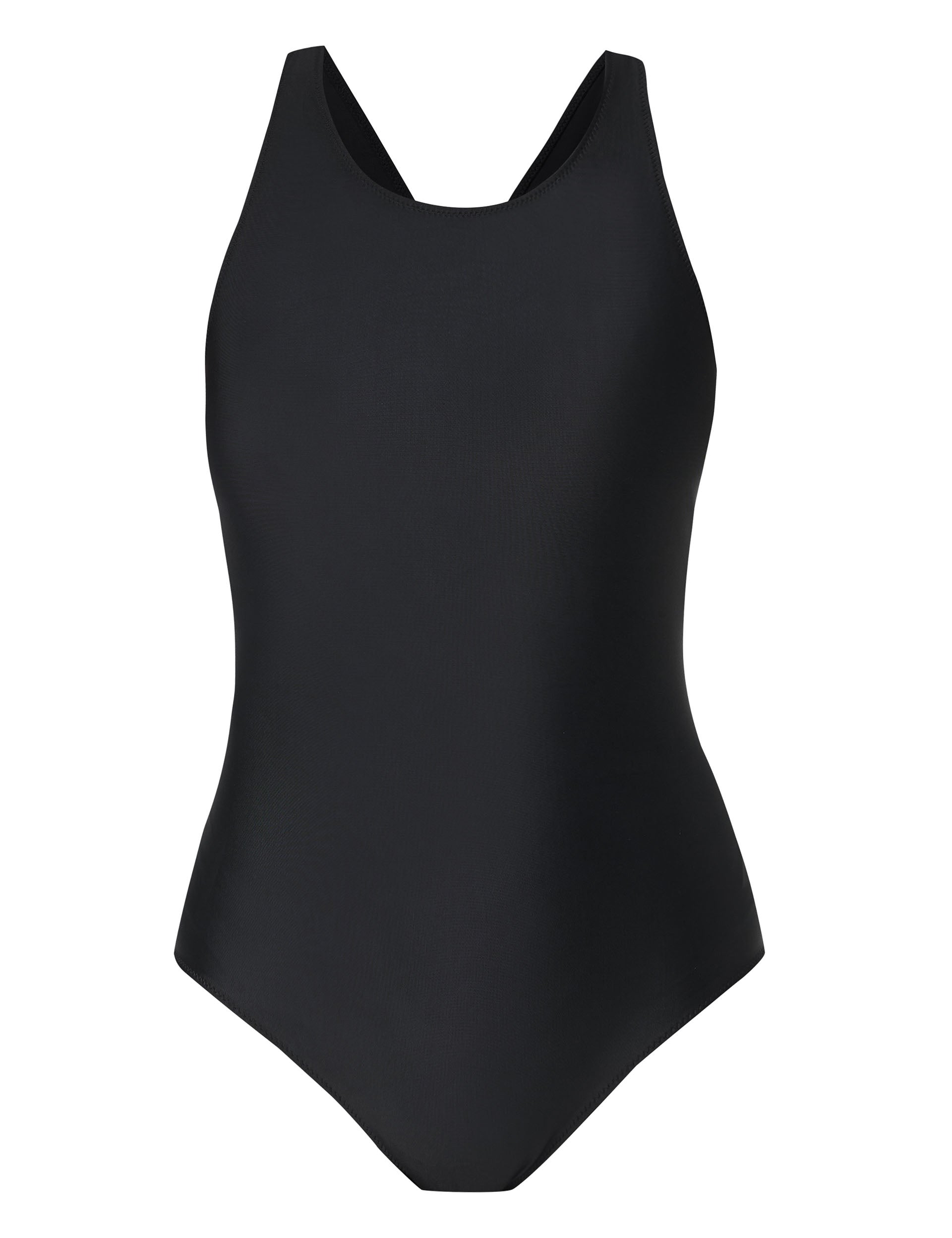 HydroPower High-Performance Swimsuit for Women - Black - Perfect for Competitive Swimming, Triathlons & Beach Activities