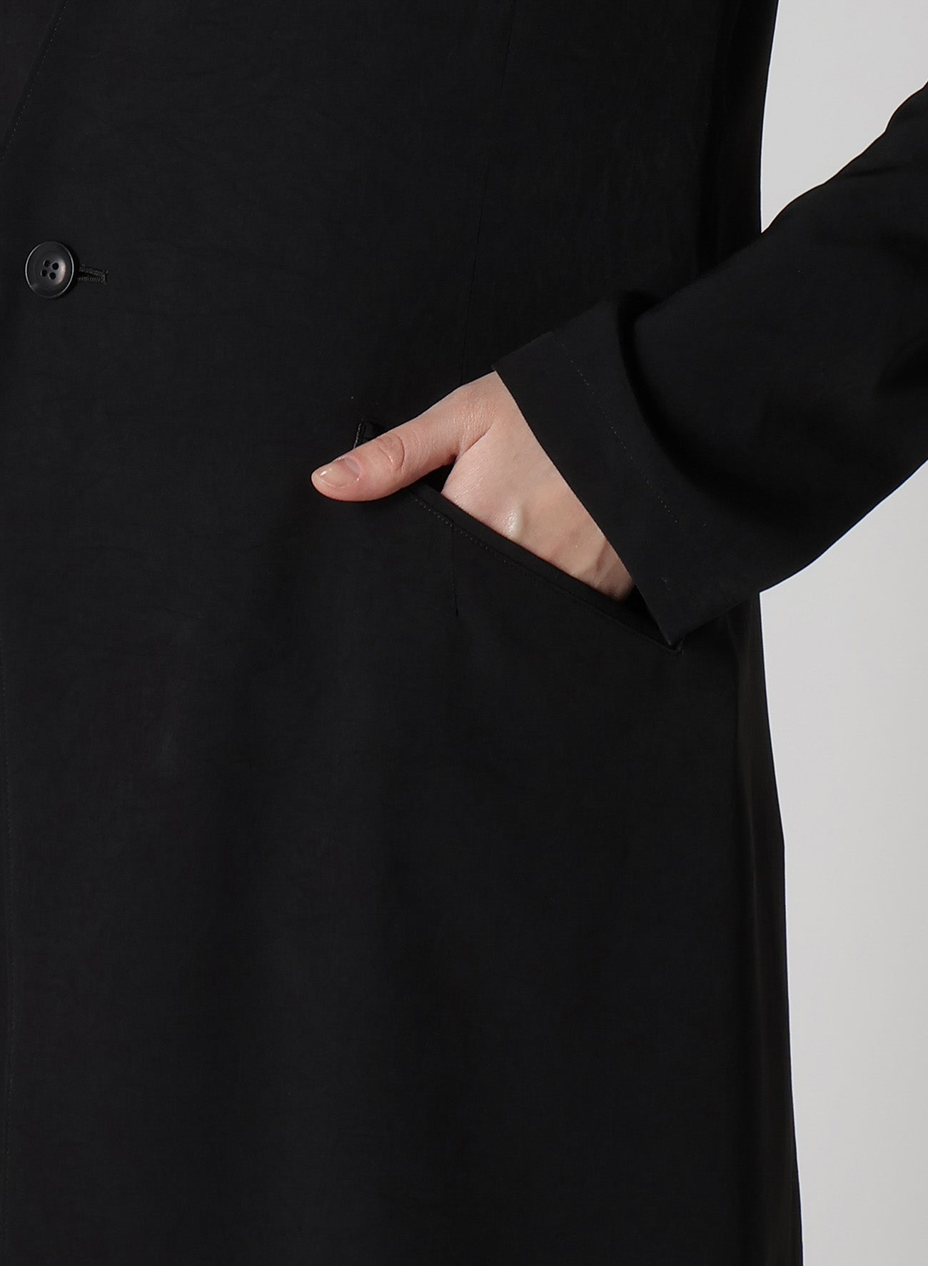 Crepe de Chine Collarless Jacket for Women - Lightweight & Elegant Blazer for Office, Casual Wear & Evening Outfits