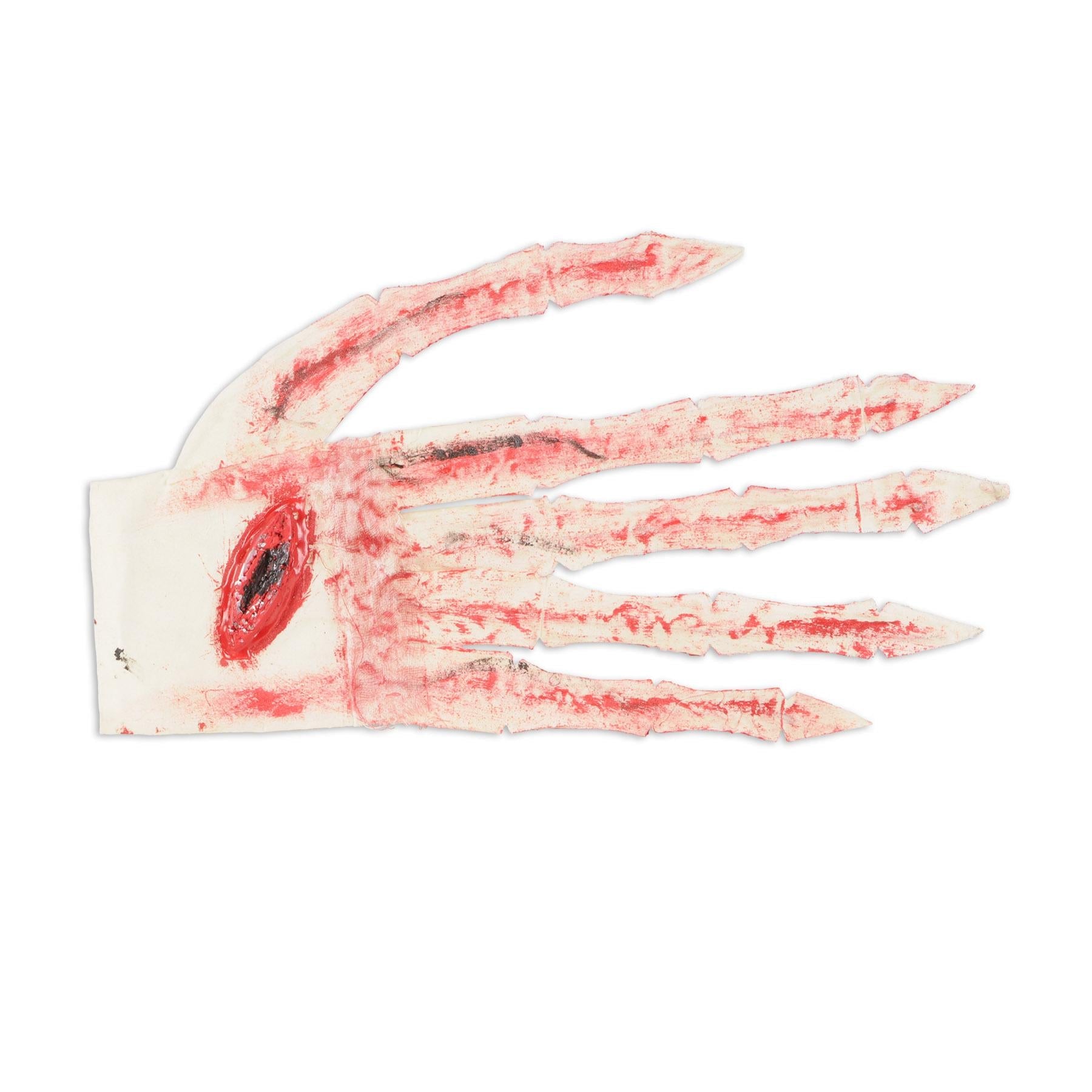 12 Pack Beistle Halloween Bloody Gloves - Scary Fake Bloody Hand Costume Accessories for Halloween Party Decorations, Haunted House Props, and Horror Movie Themed Events