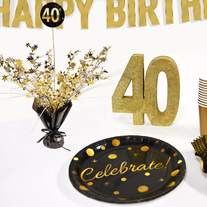 12 Pack Beistle Happy Birthday Gleam 'N Spray Centerpieces - Premium Party Decorations for Birthday Celebrations, Anniversaries & Special Events