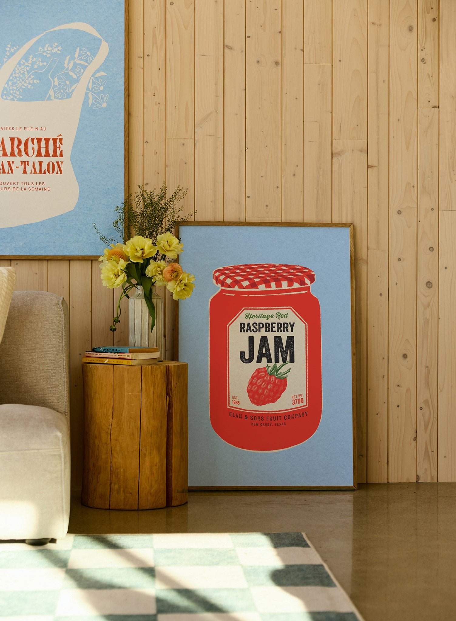 Delicious Raspberry Jam in Glass Jar - Sweet & Tangy Fruit Spread for Breakfast, Desserts & Gifts | Homemade Style Preserves