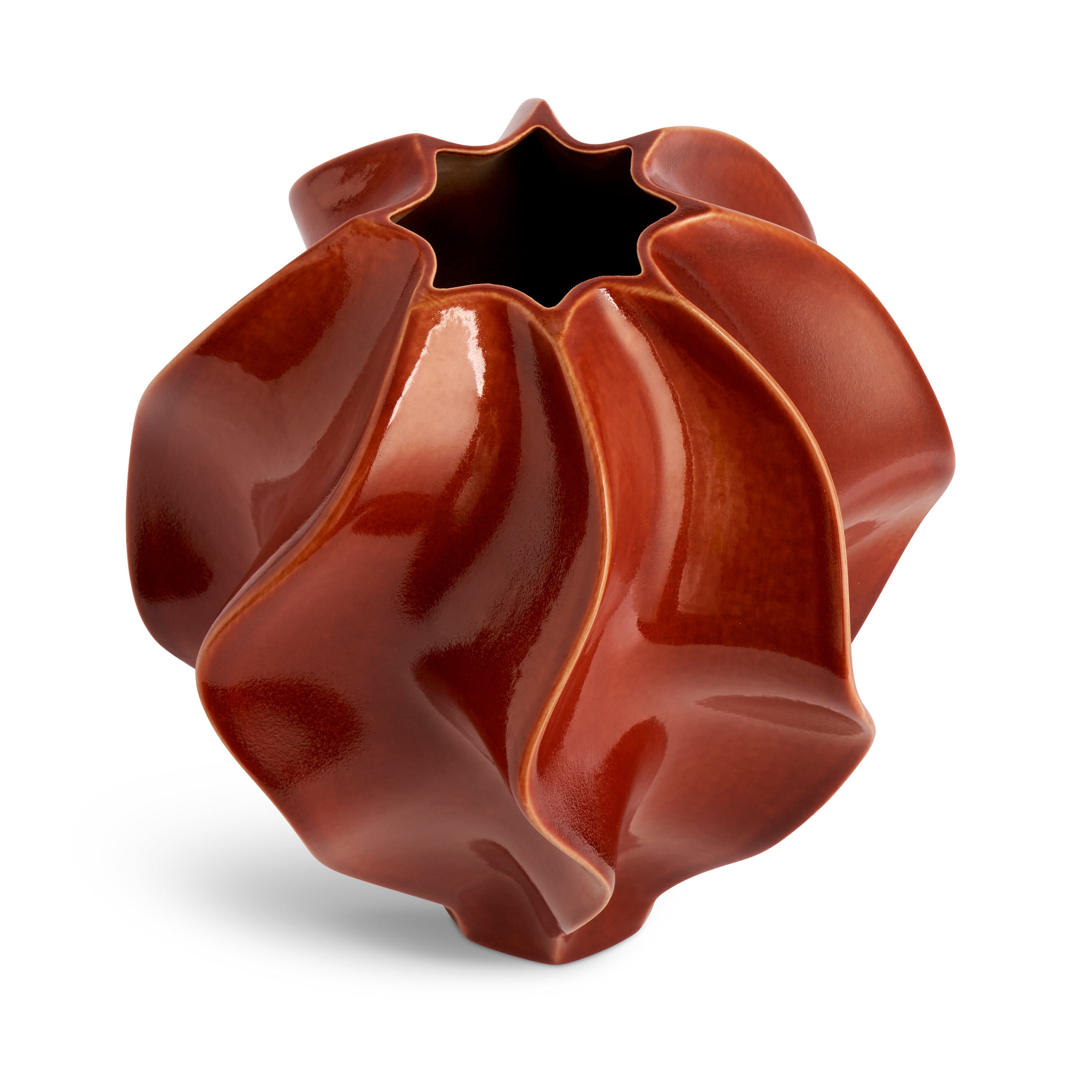 Pre Order | Douro Vase Paprika X Large - Modern Ceramic Home Decor for Living Room, Dining Table, or Office Desk Centerpiece