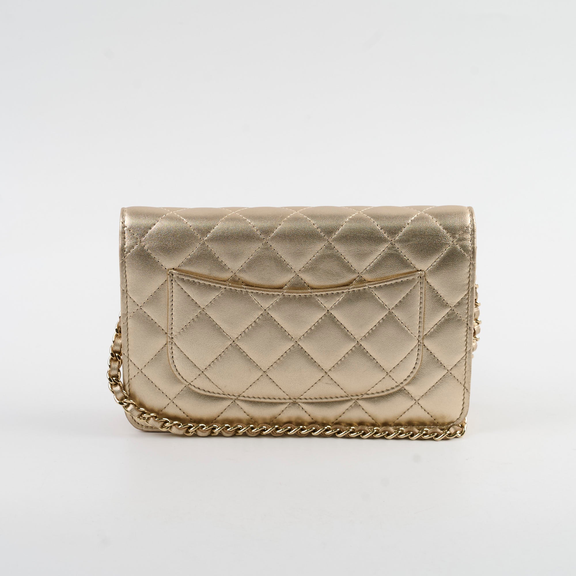 Chanel Metallic Wallet On Chain Gold - Luxury Crossbody Bag for Women, Perfect for Parties, Date Nights & Special Occasions