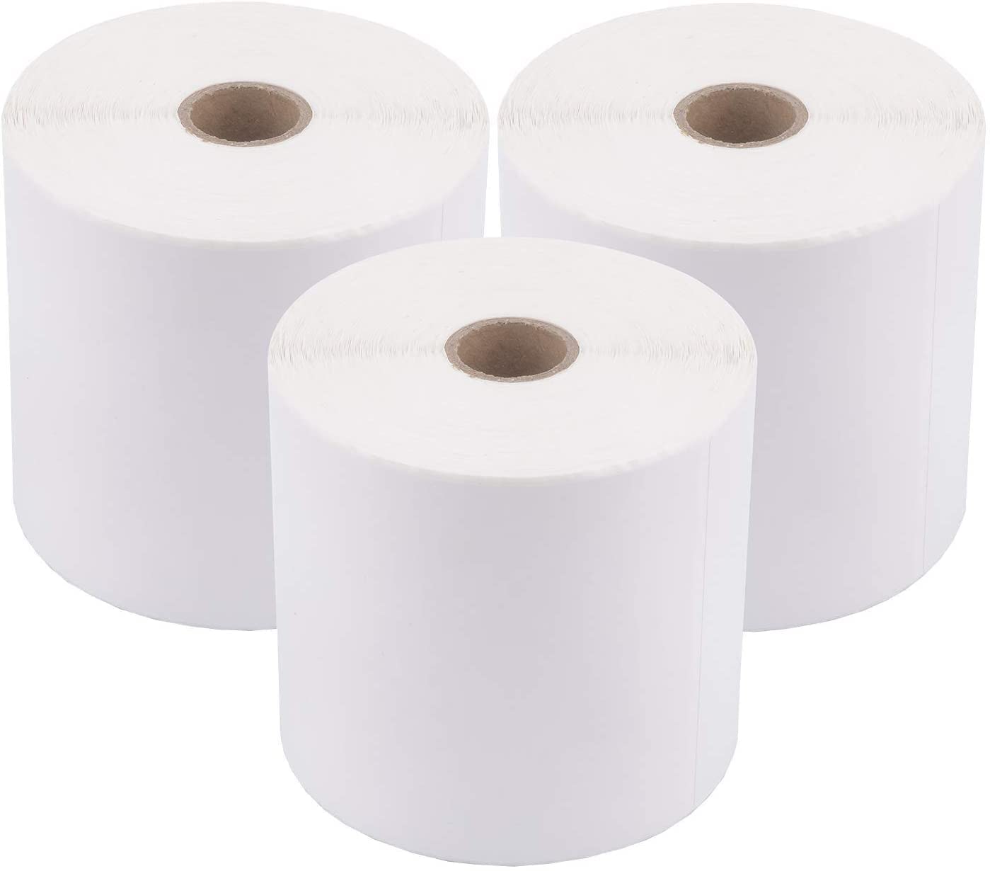 Phomemo 4x6 Inch Thermal Shipping Labels - 3 Rolls (750 Labels) - Compatible with MUNBYN, Zebra & Rollo Thermal Printers - Strong Adhesive & Perforated for Easy Use - Perfect for Ecommerce, Amazon FBA & Small Business Shipping Needs