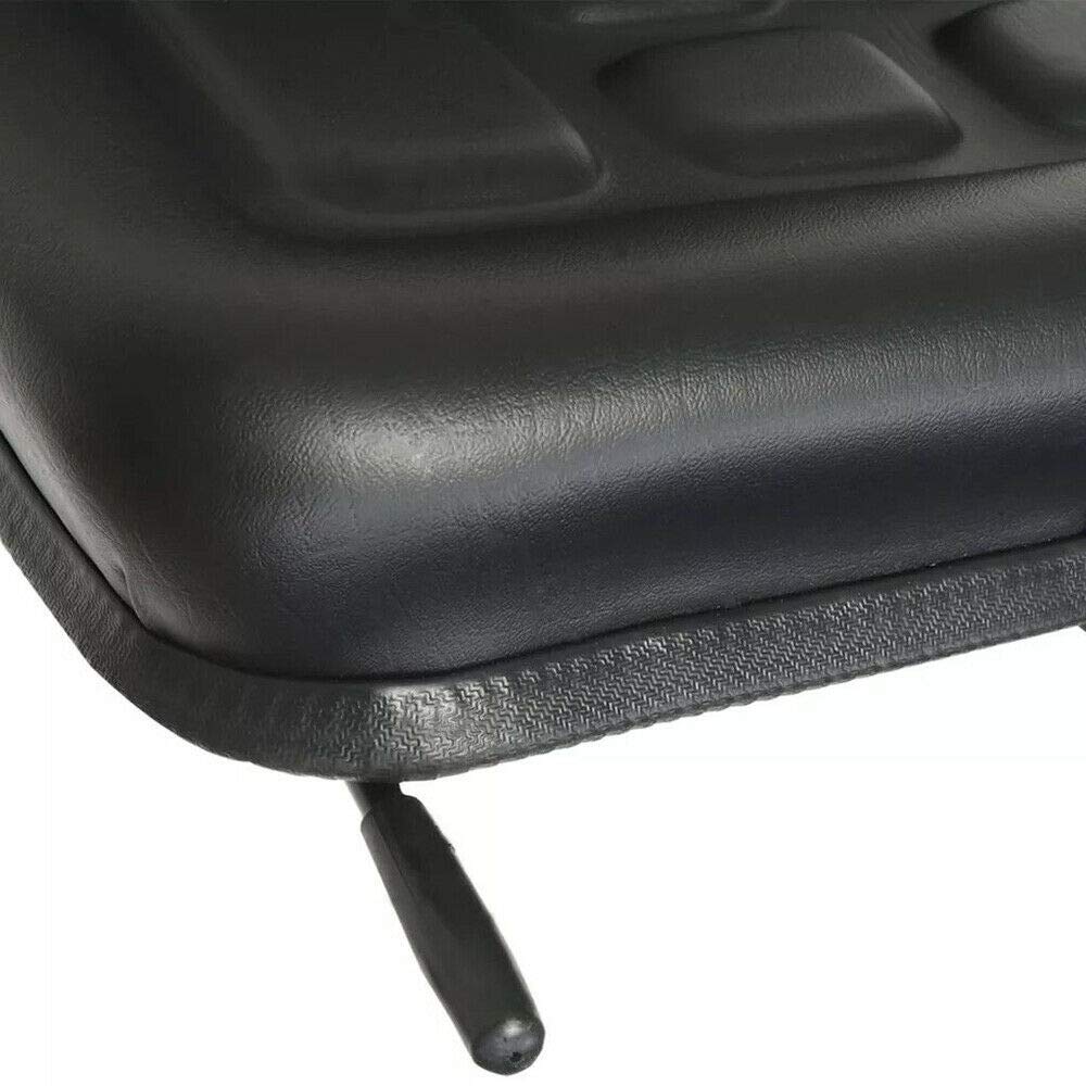 Universal Tractor Seat Replacement with Drain Hole & 5.5'' Sliding Tracks - Compatible with Tractors, Dumpers, Forklifts, Mowers & Diggers - Ideal for Farming, Construction & Landscaping Equipment