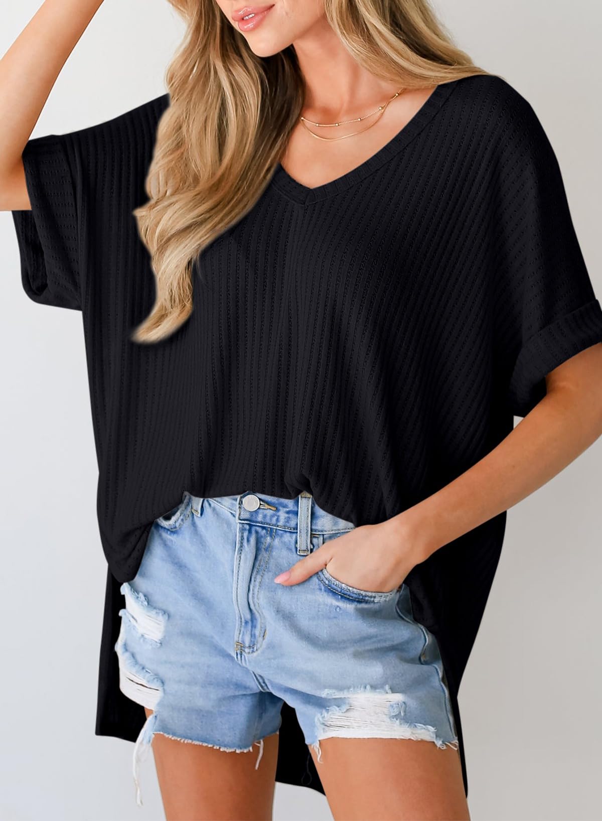 Dokotoo Women's Summer T-Shirts 2024 - Oversized Loose Fit Basic Tee for Women | Casual Wear, Beach Outfits & Everyday Comfort