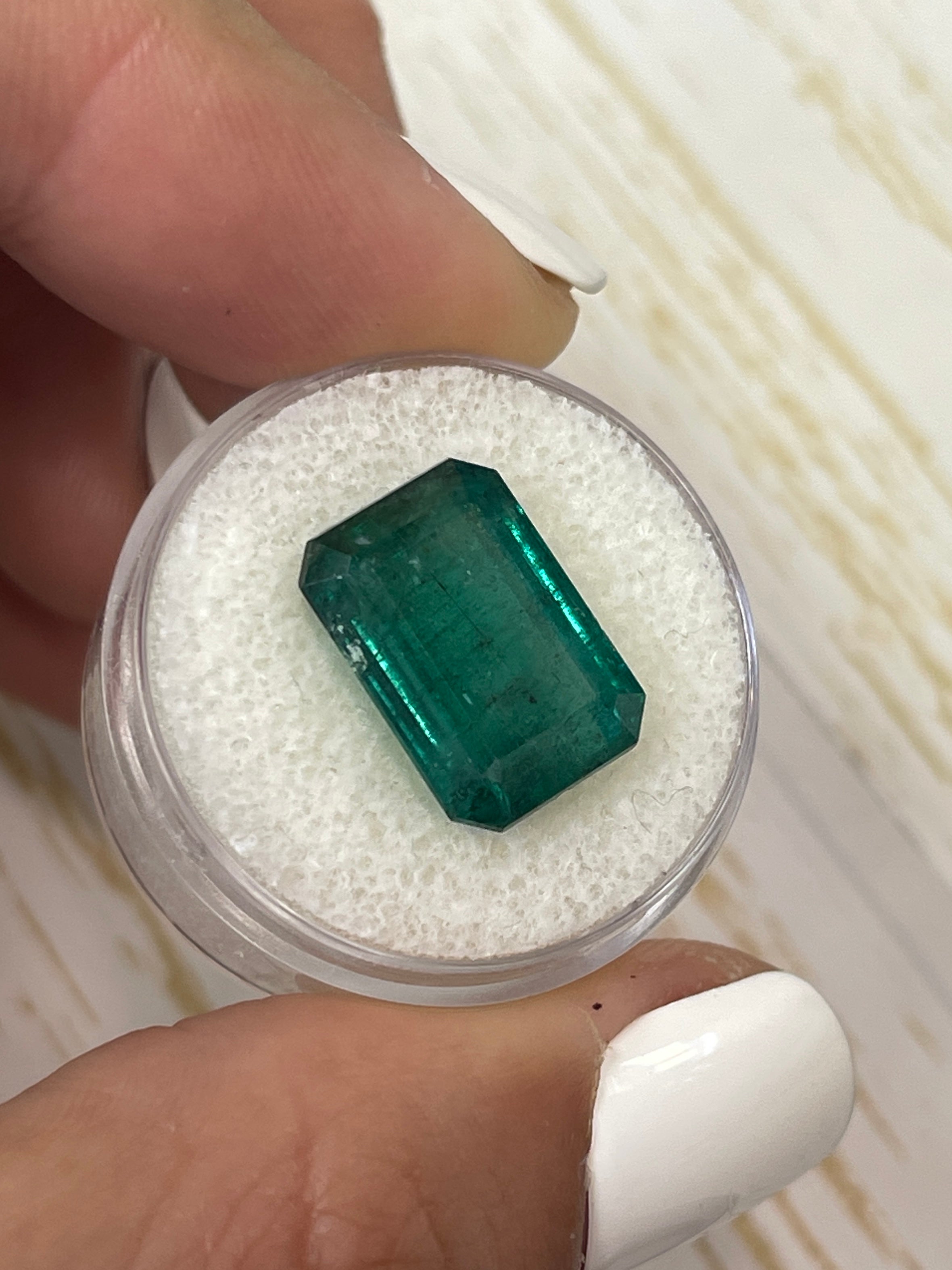 10.99 Carat Natural Zambian Emerald - 15x11mm Elongated Deep Green Loose Gemstone for Jewelry Making & Engagement Rings