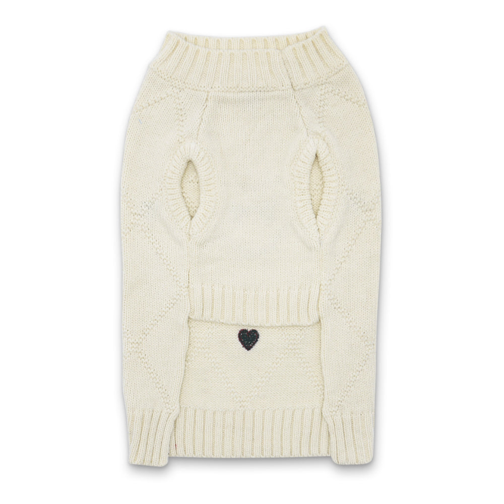Bone Heart Knit Sweater for Women - Cozy & Stylish Pullover for Fall & Winter Fashion | Perfect for Casual Outings & Date Nights
