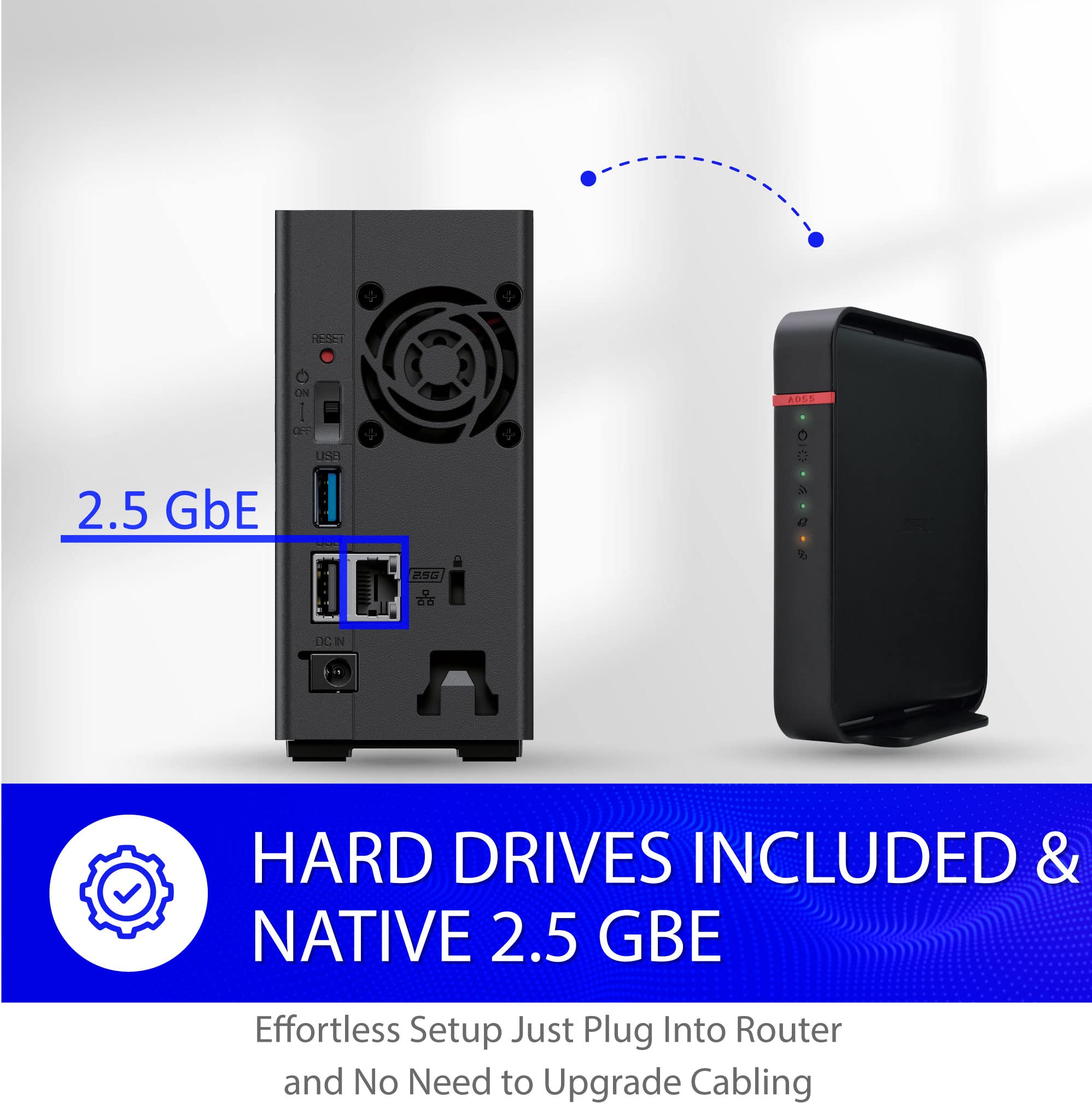 BUFFALO LinkStation 710 8TB 1-Bay NAS Network Attached Storage with Pre-Installed HDD | Secure Home Cloud & Network Storage Solution for Media Backup, File Sharing & Remote Access