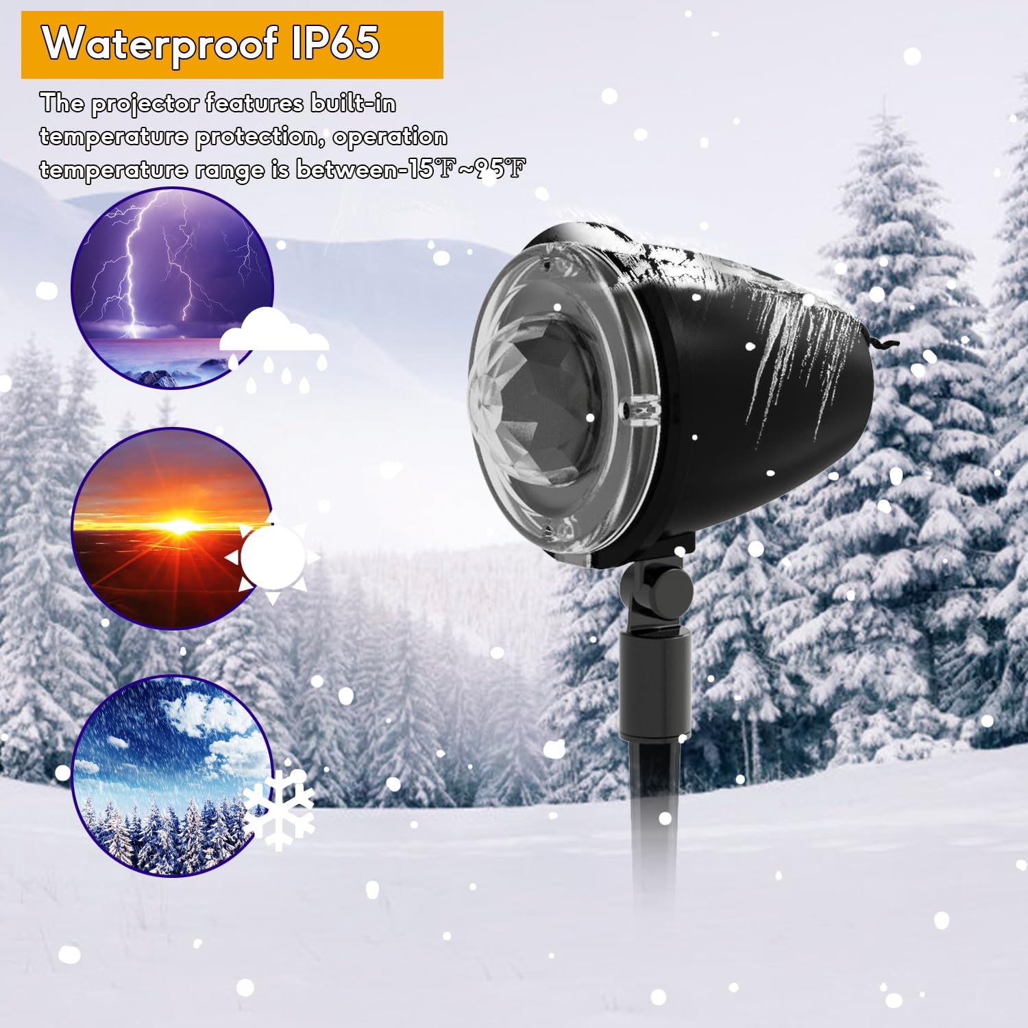 Outdoor Christmas Lights Projector with Remote - Waterproof LED Holiday Spotlight for Garden, Wall, Tree Decoration | Water Wave Aurora Effect for Weddings & Landscape Lighting