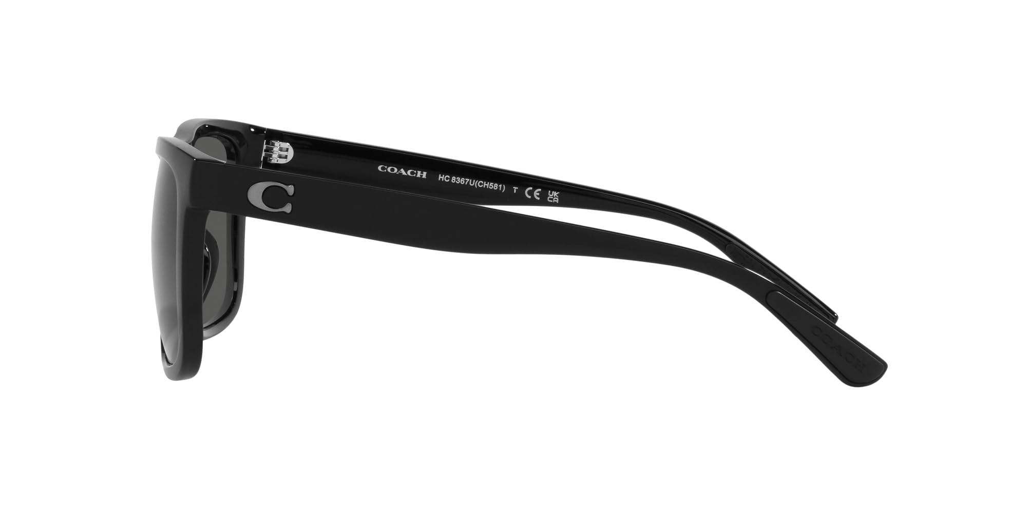 Coach HC8367U Men's Square Sunglasses - Classic Universal Fit for Casual & Outdoor Activities | UV Protection & Stylish Design
