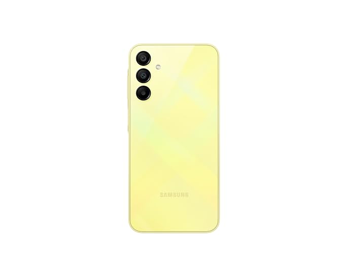 SAMSUNG Galaxy A15 128GB 6GB RAM Dual SIM Unlocked Smartphone with Ring Grip Case - International GSM Version (Yellow) | Perfect for Travel, Work & Everyday Use