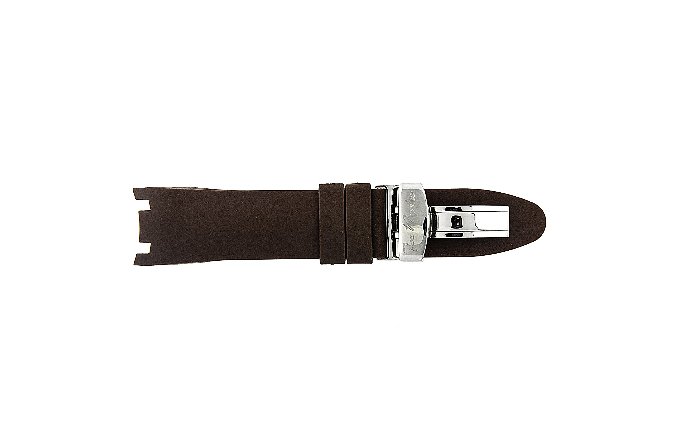 Premium Brown Rubber Watch Band for Men - Durable & Comfortable Replacement Strap for Master Series Watches | Perfect for Daily Wear, Sports & Outdoor Activities