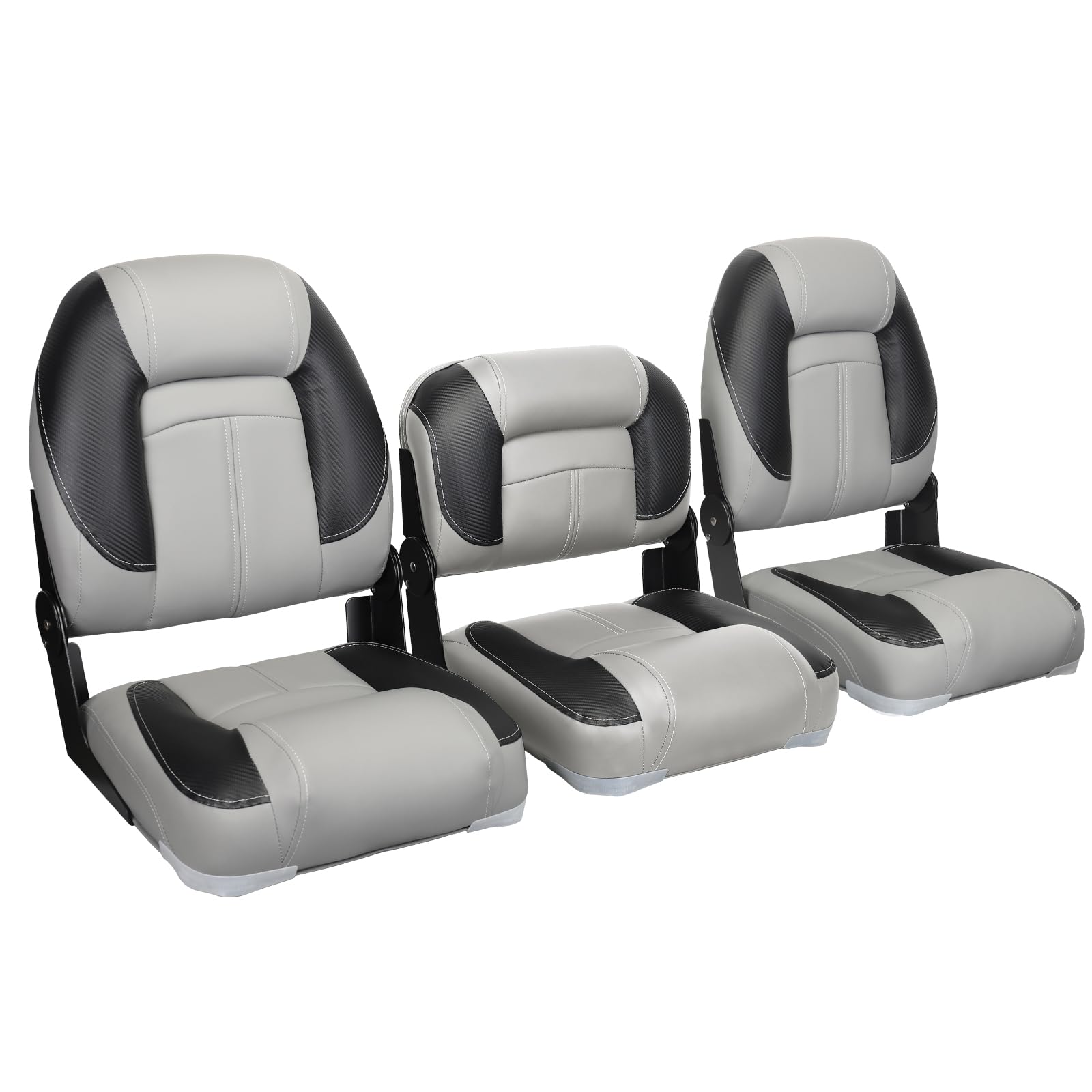 Leader Accessories Bass Boat Seats - Premium Folding Fishing Boat Seats for Comfort & Durability | Perfect for Bass Fishing, Pontoon Boats & Marine Use