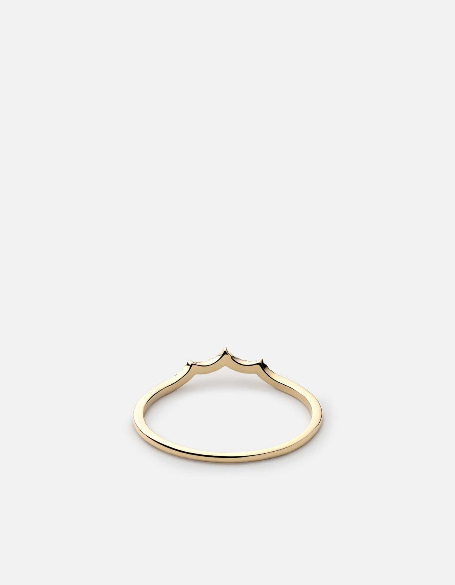 14K Gold Pavé Faye Ring - Elegant Stackable Ring for Women, Perfect for Everyday Wear, Gifts & Special Occasions