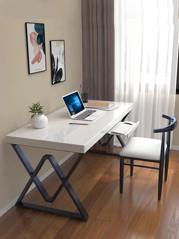 SSS Heavy Duty Metal Table Legs 28”H x 20”W - 800lb Capacity Black Desk Legs Set of 2 for DIY Dining Tables, Coffee Tables, Office Desks & Workbenches | Perfect for Home Office, Conference Rooms & Workshop Furniture Projects