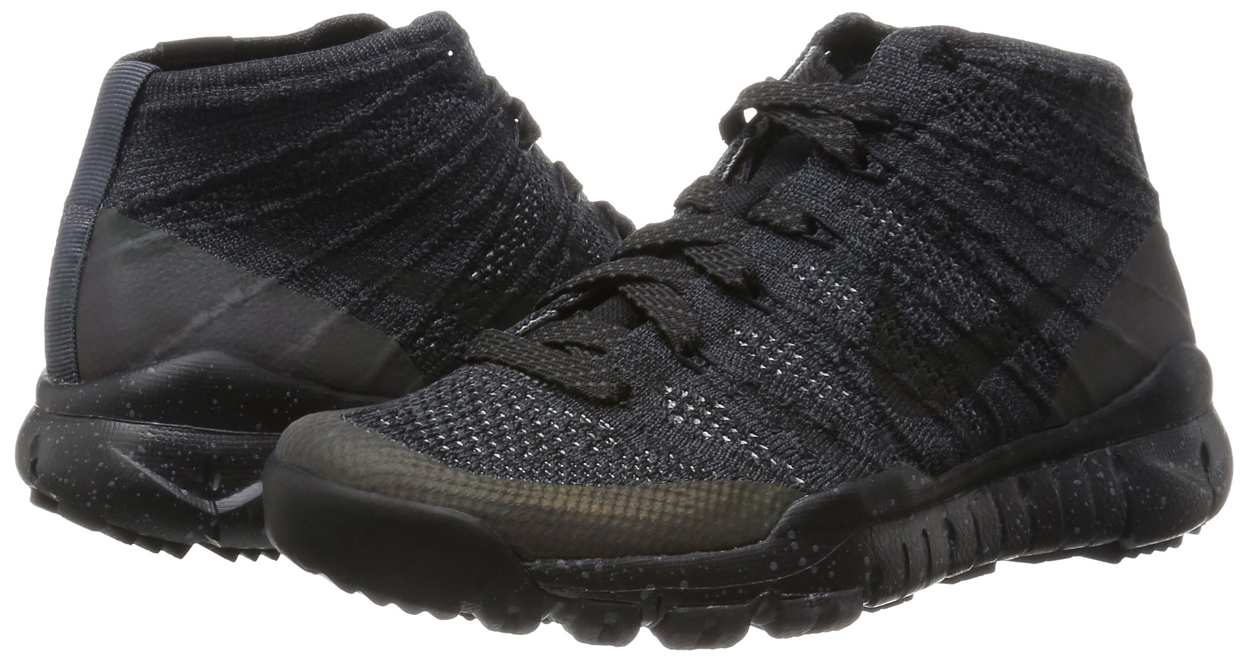 Nike Women's WMNS Flyknit Trainer Chukka FSB Sneakers - Black/Black-Anthracite - Size 7 US - Lightweight Running Shoes for Gym & Casual Wear