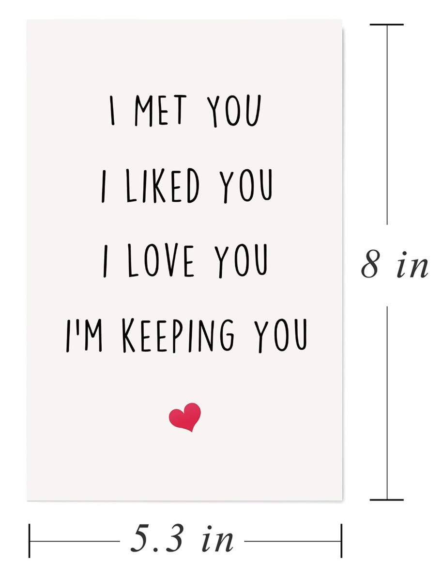 Funny I Love You Card - Birthday, Anniversary & Romantic Greeting Card for Boyfriend, Husband, Fiancé | Perfect for Valentine's Day, Weddings & Special Occasions